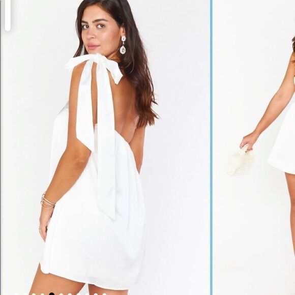 Show me your mumu Tasha Mini Dress NWOT size Small in white - Picture 5 of 10